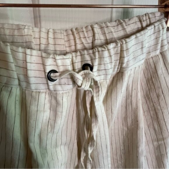 Cordera maxi pinstripe linen blend pants OS - Picture 3 of 7